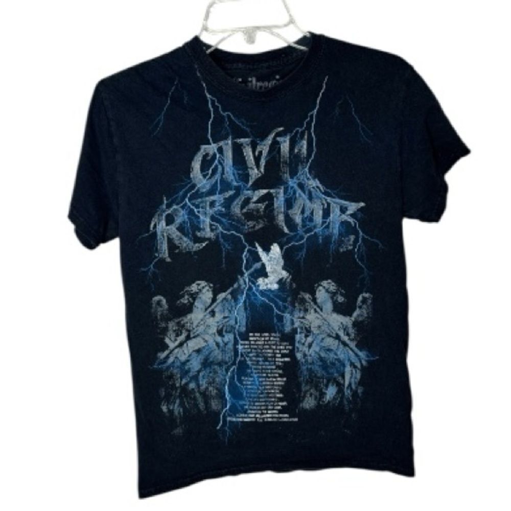 Civil Regime Chrome Angels Classic Black T-shirt. Size Small.